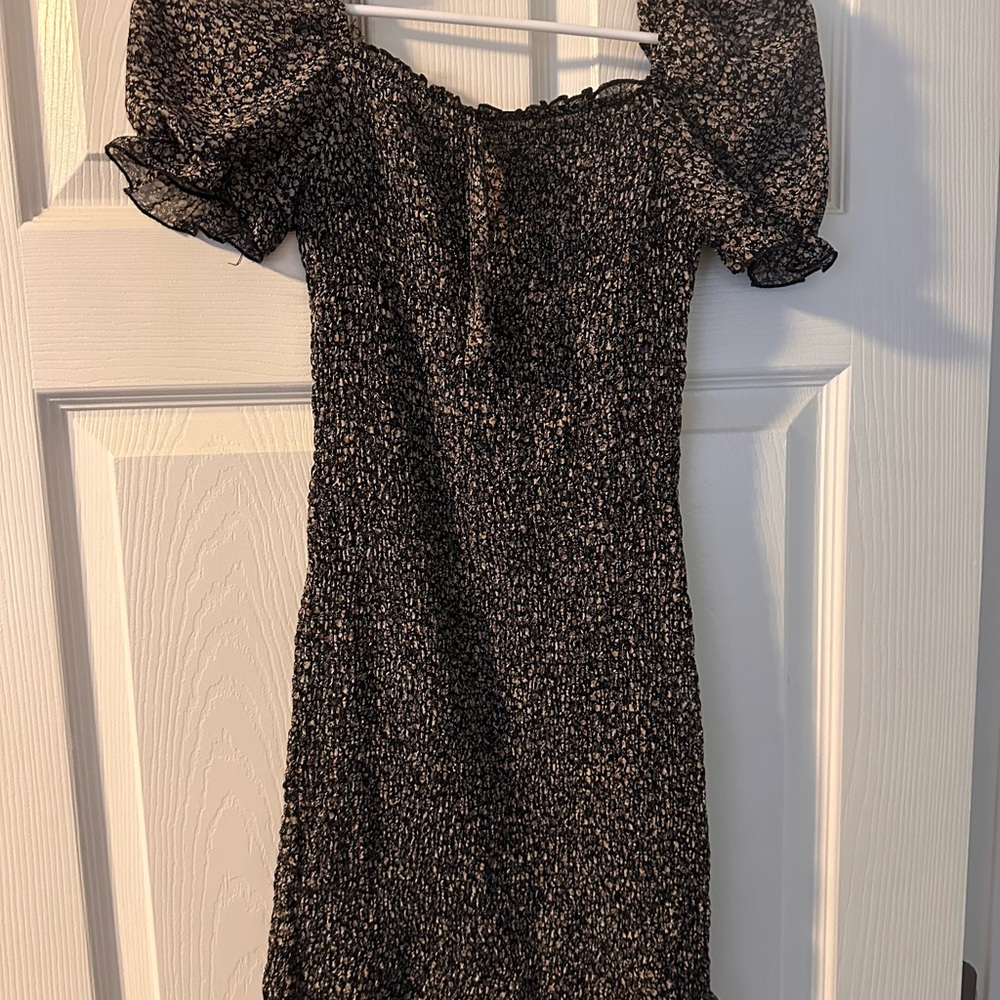 Elegant little Black Puff Sleeve Dress
